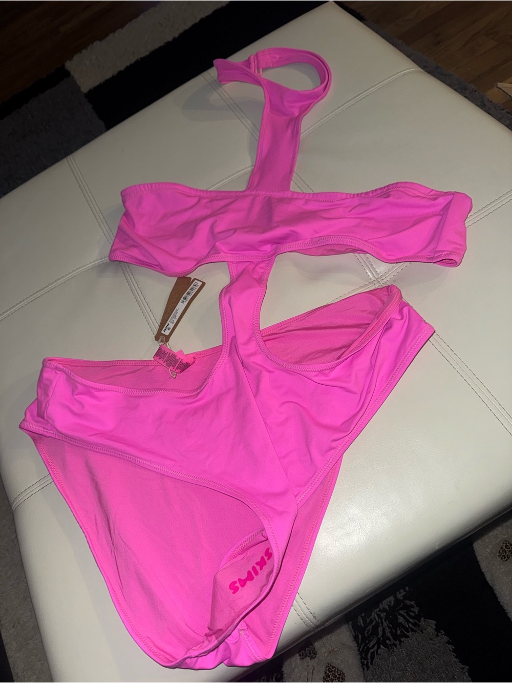 Skims Neon Pink One-Piece Swimsuit